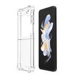 Coverzone Galaxy Z Flip 5 ile uyumlu Kılıf Z-Nitro Anti Shock Silikon Kapak Kamera Korumalı Antişok Airbag Köşe Korumalı Silikon Şeffaf Kılıf