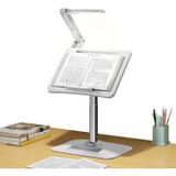 Coverzone Gece Lambalı Kitap Okuma Standı – 6 Kademeli Ayarlanabilir Açı, 55cm Yükseklik, Tablet & Laptop Uyumlu, Katlanabilir Dayanıklı Sayfa Klipsli Eller Serbest Okuma Tutucu | YD08