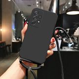 Coverzone General Mobile GM 20 ile uyumlu İpli Boyun Askılı Silikon Kılıf Dulcet Epiphany Kılıf Siyah