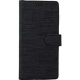 Coverzone General Mobile Gm 21 Uyumlu Standlı Kartvizitli Ve Para Gözlü Kumaş Desen Cüzdan Kılıf Siyah