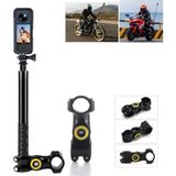 Coverzone Gidon Montaj Görünmez Selfie Çubuğu,Insta360 X3,X2,X4,ONE RS,GO 3,One X,Alüminyum,1/4” Vidalı GD01