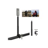 Coverzone Gidon Montaj Görünmez Selfie Çubuğu,Insta360 X3,X2,X4,ONE RS,GO 3,One X,Alüminyum,1/4” Vidalı MG02
