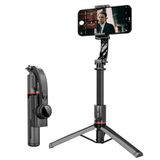 Coverzone Gimbal Stabilizer Selfie Stick Tripod – 2’si 1 Arada Kablosuz Bluetooth Uzaktan Kumandalı, 700mm Ayarlanabilir Yükseklik, iOS & Android Uyumlu, Titreşim Önleyici Telefon Tripodu | L19