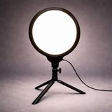 Coverzone Halka Işık 8.4 inç (21.5cm) 180cm Kablolu Stüdyo Işığı Ürün ve Görsel Fotoğraflama Işığı Fotoğraf Makinesi Kamera Youtuber Twich Ring Light Yayıncı Işığı (HP260 8.4inç Siyah)