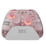 Coverzone Hall Efect Kablosuz Oyun Kolu, RGB Şarj İstasyonlu, 3 Modlu Hassas Tetik, Drift Önleyici Joystick, Değiştirilebilir D-Pad, Kablosuz Bluetooth 2.4G PC Konsol Uyumlu | Aolion K20 (Pembe)