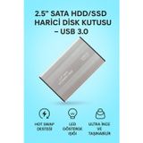 Coverzone Harici Disk Kutusu Zr1075 - 2.5” Hdd, Usb 2.0, 1Tb Destekli, Tak-Çalıştır, Ultra İnce, Led Işıklı