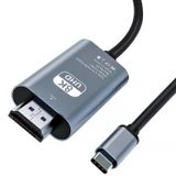 Coverzone HDMI Çevirici USB C 8K 60Hz, 200cm USB C HDMI Adaptör Tip C Uyumlu Thunderbolt Type-C to hdmi 2 Metre Kablo Uzunluğu ZR1120
