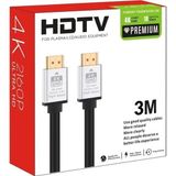 Coverzone Hdmi Kablo 3 Metre 4k Hdtv 2160paltın Kaplama Uç Yüksek Hızlı Aktarım