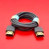 Coverzone Hdmi Kablo 4K 2.0 Ultra İnce 1,5 Metre 3mm Esnek Taşınabilir Dijital Kablo Hızlı Görüntü Aktarımı 1,5m Gri 4KHDMI