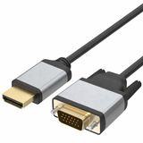 Coverzone HDMI to VGA Dönüştürücü Kablo 1080P 60Hz Full HD – HDTV HDMI Çıkıştan VGA Monitör Projeksiyon Bağlantı Kablosu – Tek Yönlü Görüntü Aktarımı (HDTV to VGA) | ZR1162