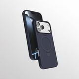 Coverzone Honor 600 Pro ile uyumlu Kılıf MagSafe ile uyumlu Z-Samara Kapak Wireless Şarj Özellikli Stand Olabilen Honor 600 Pro kilif Lacivert