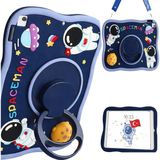 Coverzone Honor Pad X8A Tablet Kılıfı, 360 Derece Döner Stand, Kawaii Askılı Tasarım, Kalem Yuvası Özellikli, Sevimli Space-Man Tasarımı