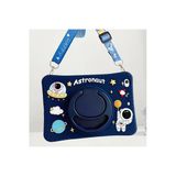 Coverzone Honor Pad X9 Tablet Kılıfı, 360 Derece Döner Stand, Kawaii Askılı, Kalem Yuvası Özellikli, Astronot