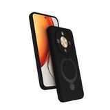 Coverzone Honor X9D ile uyumlu Kılıf MagSafe ile uyumlu Z-Samara Kapak Wireless Şarj Özellikli Stand Olabilen Honor X9D kilif Siyah