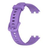 Coverzone Huawei Band 10 Uyumlu Silikon Kordon Dayanıklı Rahat ve Şık Tasarım - Lila Renk Kolay Takıp Çıkarma Sağlam Bağlantı Tüm Gün Kullanım Band 10 içina Uygun Spor