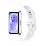 Coverzone Huawei Band 11 Pro ile Uyumlu Kordon, Silikon Akıllı Saat Kayışı, Ayarlanabilir Spor Saat Kordonu, Yumuşak Terletmeyen Yedek Watch Strap Günlük Kullanım İçin hw11 Beyaz