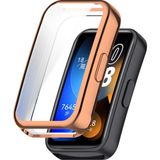 Coverzone Huawei Band 8 ile uyumlu Ekran Koruma Tam Kapatan Önü Kapalı Serendipity Tempered Huawei Band 8 ile uyumlu Tam Kapatan Ekran Korumalı Rose