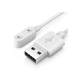 Coverzone Huawei Children 4x Ile Uyumlu Akıllı Saat Için Manyetik Usb Şarj Kablosu Beyaz