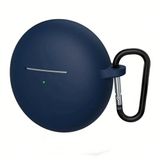 Coverzone Huawei FreeBuds 7İ İle Uyumlu Yüksek Kalite Çizilmeye Dayanıklı Koruyucu Yumuşak Silikon Kulaklık Kılıfı Kancalı FB-7i (Lacivert)