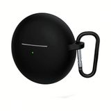 Coverzone Huawei FreeBuds 7İ İle Uyumlu Yüksek Kalite Çizilmeye Dayanıklı Koruyucu Yumuşak Silikon Kulaklık Kılıfı Kancalı FB-7i (Siyah)