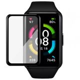 Coverzone Huawei Honor Band 6 İle Uyumlu Akıllı Saat Tam Kapak Pet Saat Ekran Koruyucu