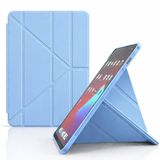 Coverzone Huawei Matepad 12X ile uyumlu Kılıf Kalem Koyma Bölmeli Stand Olan Uyku Modlu Suni Deri, Yarı transparan Silikon Arka Yüzey ergonomik yapılı, Attravtive Smart Cover Mavi
