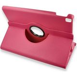 Coverzone Huawei MatePad ile uyumlu 10.4 inch Kılıf 360 Derece Dönerli Yatay Dikey Standlı Deri Tablet Kılıf Huawei MatePad 10.4 inch 360 Derece Döner Tablet Kılıf (Koyu Pembe)