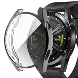 Coverzone Huawei Watch Buds ile uyumlu Aurora Ekran Koruma Toz ve Kirden Koruyan Kapatan Hafif ve kompakt yapılı 22mm Ekran Koruyucu Silikon (Şeffaf)