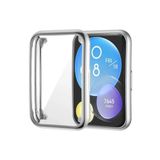 Coverzone Huawei Watch Fit 2 Akıllı Saat ile uyumlu Tpu Çerçeveli Tam Kaplayan Toz ve Kirden Koruyan Ekran Koruyucu Çerçeveli Kılıf (GÜMÜŞ)