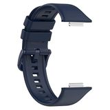 Coverzone Huawei Watch Fit 2 ile uyumlu Saat Kayışı Ent Kaliteli Huawei Watch Fit 2 ile uyumlu Spor Saat Kontrast Renkli Lagniappe Silikon Kordon (Lacivert)