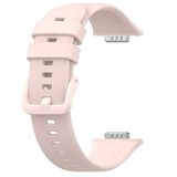 Coverzone Huawei Watch Fit 2 ile uyumlu Saat Kayışı Ent Kaliteli Huawei Watch Fit 2 ile uyumlu Spor Saat Kontrast Renkli Lagniappe Silikon Kordon (Pudra)