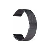 CoverZone Huawei Watch GT 3 Pro Uyumlu 46 mm Hasır Metal Örgülü Siyah Kordon