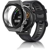 Coverzone Huawei Watch GT Runner ile uyumlu Watch Gard 02 Ekran Koruyucu Siyah