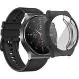 Coverzone Huawei Watch GT3 Pro 43mm ile uyumlu Toz ve Kirden Koruyan Gard 360 Kapatan Hafif ve kompakt yapılı 43 mm Ekran Koruyucu Silikon, Siyah