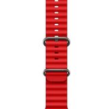 Coverzone Huawei Watch GT3 Pro İle Uyumlu Dalgalı Okyanus Quintessential 46mm Rahat Kullanım Esnek Kabartmalı Kırılmayan Quintessential Metal Tokalı Kordon Kırmızı