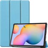 CoverZone iPad 10.2 (8.nesil) ile Uyumlu Kılıf Stand Olabilen Katlanabilir Smart Cover Mavi