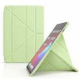 Coverzone iPad 11.Nesil için A16 11inç/10.Nesil 10.9 inç İle Uyumlu Kılıf Kalem Koyma Bölmeli Stand Olan Uyku Modlu Suni Deri, Silikon Arka Yüzey ergonomik yapılı, Attravtive Smart Cover Yeşil