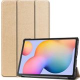 CoverZone iPad Air 2 9.7 ile Uyumlu Kılıf Stand Olabilen Katlanabilir Smart Cover Gold