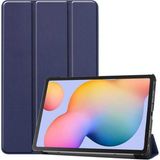CoverZone iPad Air 2 9.7 ile Uyumlu Kılıf Stand Olabilen Katlanabilir Smart Cover Lacivert