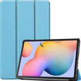 CoverZone iPad Air 2 9.7 ile Uyumlu Kılıf Stand Olabilen Katlanabilir Smart Cover Mavi