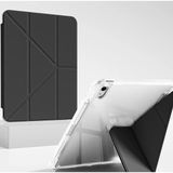 Coverzone iPad Air Ile Uyumlu 4. Nesil 10.9 ile Uyumlu Kalem Koyma Bölmeli Ultra Koruma Antişok Yatay Dikey Şekillerde Stand Seçeneği Uyku Modlu New Attractive Smart Cover Kılıf Siyah - iPad Air 4. Nesil 10.9