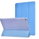 Coverzone iPad için 10.2 için Kılıf 9. 2020 Nesil A2428&A2429 uyumlu Şeffaf Arka Kapak Smart Cover Katlanabilir Standlı Darbe Emici Koruyucu Slim Tablet Kılıfı Akıllı Uyku Özellikli Mavi