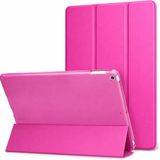 Coverzone iPad için 10.2 için Kılıf 9. 2020 Nesil A2428&A2429 uyumlu Şeffaf Arka Kapak Smart Cover Katlanabilir Standlı Darbe Emici Koruyucu Slim Tablet Kılıfı Akıllı Uyku Özellikli Pembe