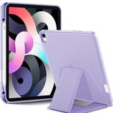 Coverzone iPad ile uyumlu 10.2 inç Kılıf Lüks Kadife İç Kaplamalı Suni Deri, Mıknatıslı V- Stand Tablet Arka Kapak