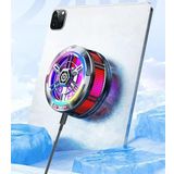Coverzone iPad ile Uyumlu Profesyonel Kablolu Yarı iletken Şok Buzlama Tablet Soğutucu Fan Gamer Oyuncu Radyatör Şok Soğutma Fanı Yeni Nesil Altı Çekirdek Teknoloji Soğutma Fanı (H20)