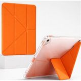 Coverzone iPad Pro ile Uyumlu 12.9 Inç 6.nesil Kılıf 2022 A2437 Kalem Koyma Bölmeli Ultra Koruma Antişok Yatay Dikey Şekillerde Stand Seçeneği Uyku Modlu New Attractive Smart Cover Kılıf Turuncu - iPad Pro 12.9 inç 6.Nesil