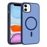 Coverzone iPhone 12 İle Uyumlu Kılıf Magsafe Manyetik Kablosuz Şarj Uyumlu iPhone 12 için kilif Z-Babet Mavi