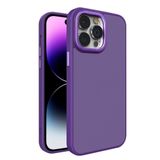 Coverzone İphone 12 Pro Max ile Uyumlu Köşe Korumalı Buzlu Saydam Metal Çerçeveli – Darbeye Dayanıklı, Kamera Korumalı, Mat Arka Yüzey, Ultra İnce Şeffaf Koruma Telefon Kılıfı