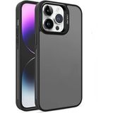 Coverzone iPhone 13 ile uyumlu Kamera Lens Aparatlı Stand Olabilen Kamera Korumalı Şeffaf Transparan Siyah Full Color Telefon Kılıfı