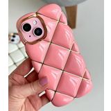 Coverzone iPhone 13 İle Uyumlu ve iPhone 14 ile uyumlu Kılıf ShimmeringPrism Parlak Baklava Desenli Silikon Kapak Tam Koruma Şık ve Esnek Arka Kapak